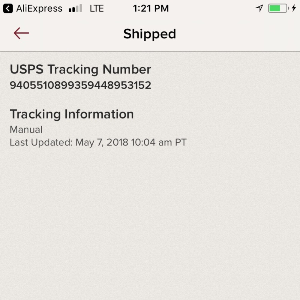 Tracking info